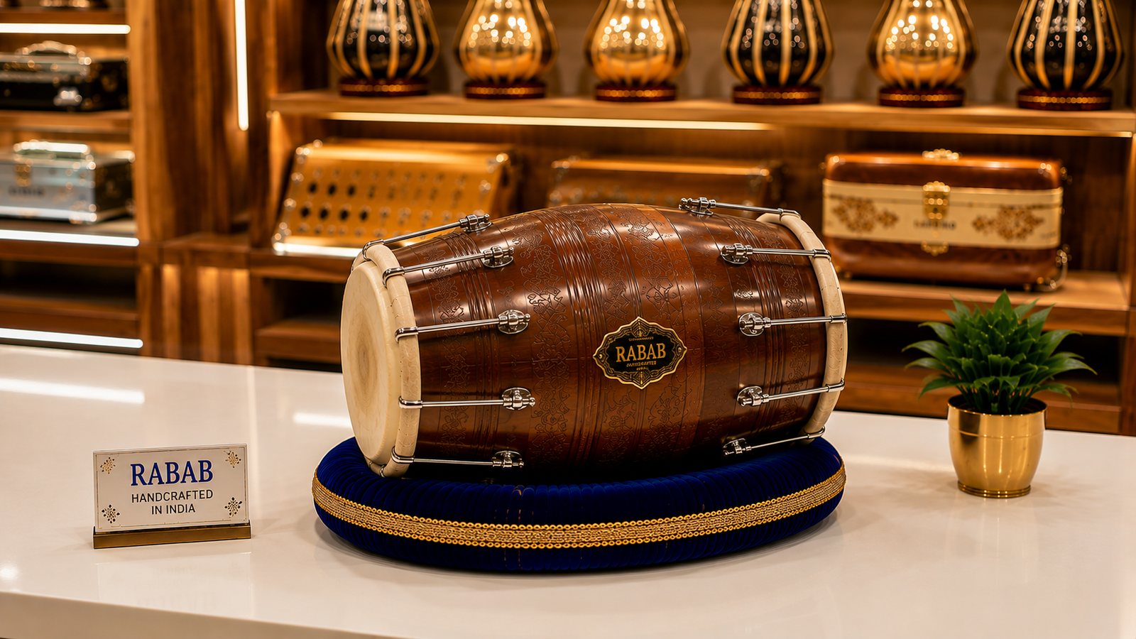 Rabab handcrafted dholak